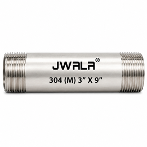 Raccord de tuyauterie en acier inoxydable 304 de précision, diamètre 3 pouces, longueur 9 pouces, filetage mâle, pour quincaillerie de plomberie - Product Image 3