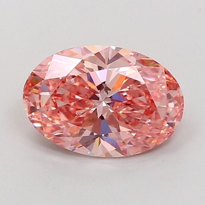 Diamant CVD rose vif fantaisie de 2,65 carats, de forme ovale, de luxe, cultivé en laboratoire, clarté VVS2, polissage excellent, diamant non monté pour bijoux - Product Image 1