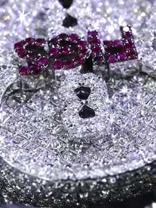 Custom Number 8 15ct Lab Grown Diamond Rhodium Plated Iced Princess Cut Layered Setting Hip Hop <b>925</b> <b>Silver</b> <b>Ring</b> Passes Diamond - Product Image 4