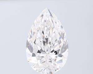 Diamant de laboratoire poli à la main de 8,00 carats, taille poire, couleur E, clarté VVS2, écologique, CVD, diamant en vrac pour la fabrication de bijoux - Product Image 1