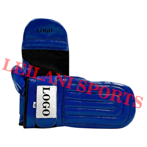 Wholesale Custom Made Leather Boxing Punching Bag Mitts Boxing <b>Gloves</b> <b>Moisture</b> Wicking Breathable Fabric Adjustable Wrist Strap - Product Image 5
