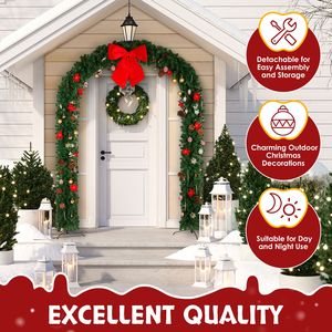 Arco Decorativo Natalizio e per Matrimoni in PVC 240*40*265cm - Product Image 4