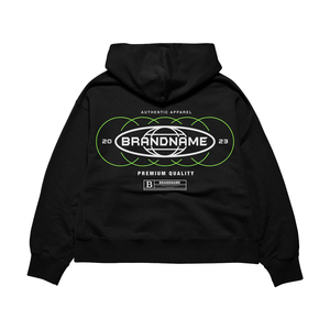 Streetwear Vintage Oversize Pullover DTG Printed 100% Cotton Eco-Friendly Heavyweight Terry Cotton <b>Men</b> Boxy Screen Print <b>Hoodie</b> - Product Image 3
