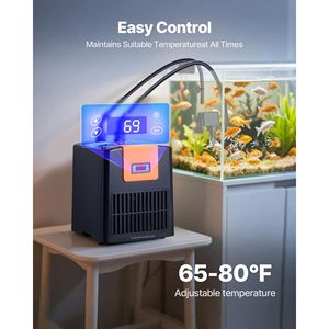 Refrigeratore Moderno per Acquari da 52 Galloni per Idroponica, Vasche per Pesci e Barriere Coralline - Raffreddamento Silenzioso e Veloce - Confezione in Scatola - Product Image 2