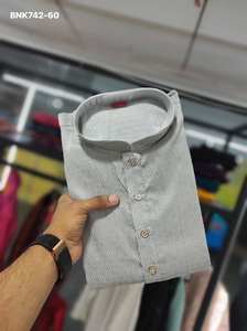 Meilleur tissu au design Evergreen, doux, en soie et coton, avec motifs, fabricant de Kurta Pajama d'Inde à prix de gros - Product Image 4