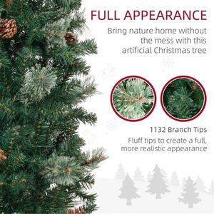 Albero di Natale di Lusso in Pino da 2,9m, Albero Artificiale Ecologico con Supporto in Metallo, Personalizzabile, 210cm, Decorazioni in PVC e PET Ecologiche - Product Image 2