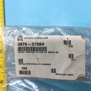 วาล์ว AMAT 3870-01564 แบบ Fem/Fem 1/4 VCR มุมฉาก - อุปกรณ์และอะไหล่เซมิคอนดักเตอร์ระดับโลกที่เชื่อถือได้ - Product Image 2