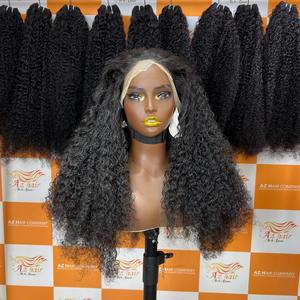 Wholesale Price <b>Long</b> Length Remy Burmese Curl <b>Wigs</b> Human Hair HD Frontal <b>Wigs</b> Burmese Curly Hair Extensions - Product Image 2