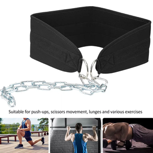 Ceinture de musculation réglable avec chaîne pour exercices de dips et tractions, entraînement de force avec poids corporel - Product Image 2