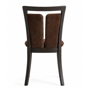 Chaise de salle à manger moderne en teck massif avec siège rembourré en tissu, mobilier de luxe pour restaurant, hôtel, café, villa - Product Image 5