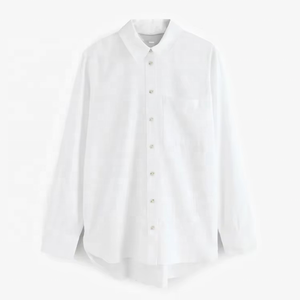 Blusa de Mujer, Color Azul Claro, Casual, Tejida, Ajustada, Manga Larga, Cuello Camisero, con Botones, para Primavera/Verano - Product Image 6