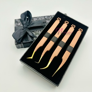 Pinzas para pestañas antideslizantes Garantía de calidad superior Diseños personalizados en agarre de diamante inferior Pinzas para pestañas probadas a mano - Product Image 5