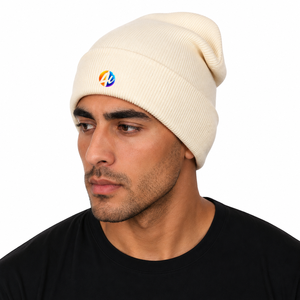 Gorro de punto para hombre con tejido grueso, forma ajustada, cobertura cálida y tacto suave, ideal para viajes de invierno, uso al aire libre y diario. - Product Image 1