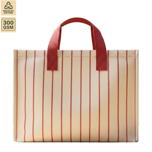 Sac de plage en toile de coton laminée 220 GSM, sac de voyage de plage 56x41x19 cm, logo personnalisé, vente en gros, OEM, marque privée, modèle SS487 - Product Image 1