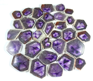 Natural Amethyst Slice Cabochon Healing Crystal Quartz Wholesale Bulk Loose Gemstone Chakra Spiritual Reiki Raw - Product Image 5