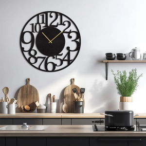 Elegant Modern Wall <b>Clock</b> Decorative Metal Home Accent <b>Clock</b> for Living Room At Best Price - Product Image 3
