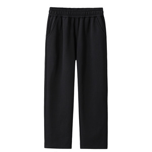 Pantalones Deportivos de Cintura Elástica para Hombre, 100% Algodón, Casuales, Transpirables, con Bolsillos Laterales, Tejido de Peso Medio, para Otoño - Product Image 2