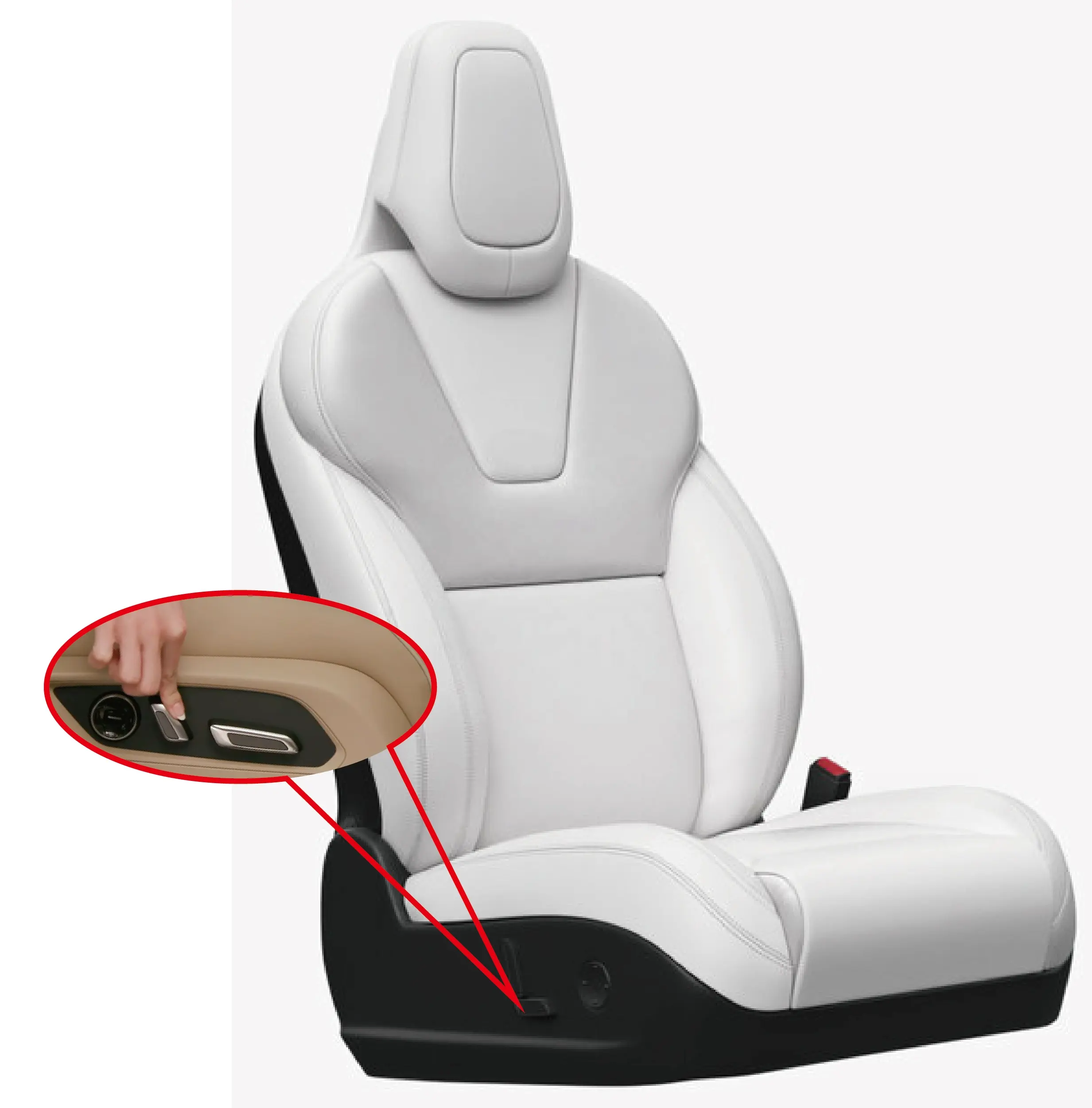 8-Way Embedded type vehicle Seat Switch Comfort device |auto heating/fan control parts seat adjustment car cushion accessories