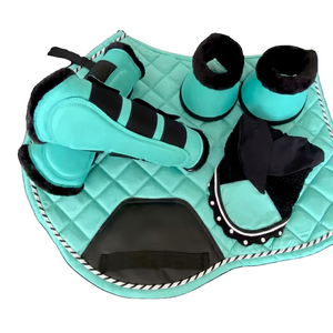 Service OEM : Tapis de selle pour cheval, couverture d'équitation pour le saut d'obstacles, tapis de selle personnalisé de couleur unie, ensemble de tapis de selle équestres - Product Image 1