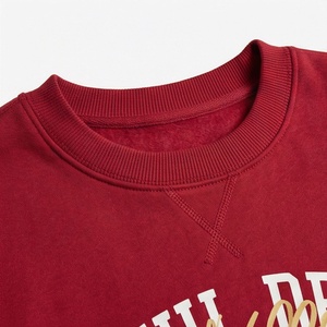 Conjunto Deportivo de 2 Piezas para Mujer, Sudadera Roja de Felpa y Pantalones Jogger, Cuello Redondo, Manga Larga, Corte Holgado Informal, Estampado Athletic Department 1984 - Product Image 4