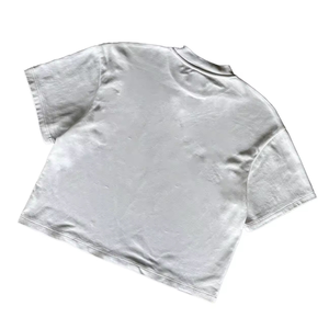 Wholesale <b>T</b>-<b>shirt</b> Manufacturer Mock Neck Sun Faded Acid Washed Cropped 300gsm Heavyweight Cotton <b>Boxy</b> <b>T</b>-<b>shirt</b> Men - Product Image 2