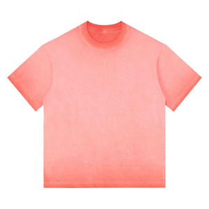 Camiseta unisex GSM 230 personalizada, camiseta de peso pesado de gran tamaño con hombros caídos y logotipo delantero, camisetas baratas para hombres y mujeres, diseño en blanco - Product Image 5
