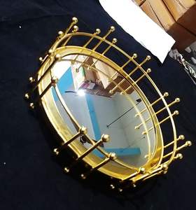 Bandeja impresionante para el hogar, Hotel, restaurante, servicio de bebidas, té, café, zumo, oro antiguo, acabado, suministros de Metal para Hotel - Product Image 2