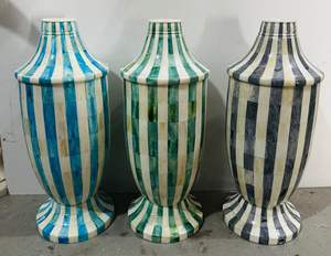 Última Novedad: Jarrón Eléctrico de Mesa Estilo Moderno Rústico con Incrustaciones de Hueso, Diseño Artesanal Personalizado para Sala de Estar, Diwali - Product Image 4