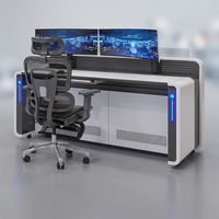 Table de Commande Professionnelle pour Centre de Contrôle, Console d'Opérateur, Bureau de Salle de Contrôle, Solution de Mobilier Modulaire pour Poste de Travail