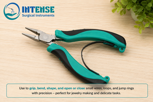 Alicates de Precisión Profesionales para Joyería, de Acero Inoxidable, con Resorte y Mango Ergonómico - Product Image 4