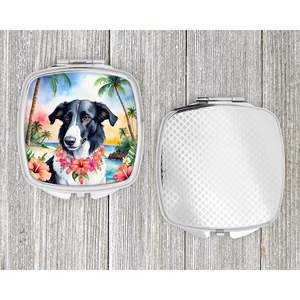 Borzoï Luau miroir de maquillage de voyage compact pour femmes filles poche pliante miroir décoratif cadeau - Product Image 4