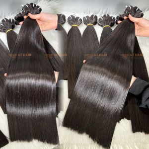 Extensions de cheveux humains vietnamiens bruts personnalisés sur toute la longueur Paquets de couleur noire naturelle Trame à un prix - Product Image 1