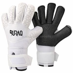 Gants de gardien de but à forte adhérence en latex, protection des doigts et du pouce, sangles auto-agrippantes pour gardiens de but de football, tailles 6-10 pour enfants et jeunes - Product Image 1