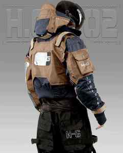 <b>Men's</b> Tactical Techwear <b>Jacket</b> Streetwear Cyberpunk Waterproof Multi-Pocket Hooded Cargo Windbreaker <b>Utility</b> Functional Coat - Product Image 5