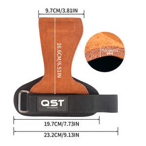 Poignée de main Protection de la paume Pas de trou et double couche de cuir de vache sans couture Améliore la force de préhension Couture solide Antidérapant - Product Image 2