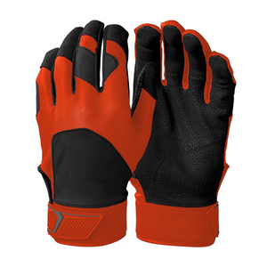 Premium 2026 Latest Collection Baseball Batting Gloves Heat Resistant Leather <b>Hook</b> Loop Closure Left And Right Hand Unique Style - Product Image 5