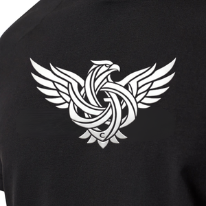 Custom Mens Black Jersey Printed Oversized Athletic T-Shirt Quick Dry Breathable Gym Workout Training Fitness Performance Wear - Product Image 6