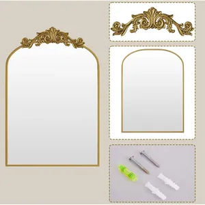 Miroir mural en métal fait main de qualité supérieure, miroir d'appoint contemporain tendance pour la décoration murale intérieure de hôtels, de resorts, de maisons et de chambres modernes - Product Image 1