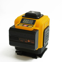 Niveau laser industriel OEM d'usine à faisceau vert 3D/4D, 360 degrés horizontal et vertical, auto-nivelant, indice de protection IP54, précision de 1 mm