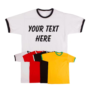 เสื้อยืดครอปท็อปทรงเข้ารูปสำหรับผู้หญิง พรีเมียม OEM โลโก้สั่งทำสไตล์วินเทจ Y2K แต่งขอบตัดกัน ผ้าฝ้าย 100% แห้งเร็ว - Product Image 1