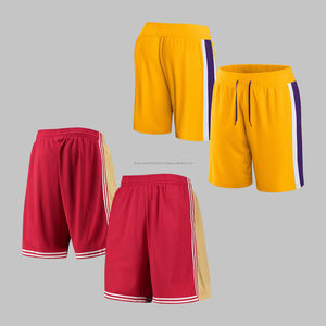 กางเกงขาสั้นตาข่ายพิมพ์ลายดาว100% โพลีเอสเตอร์สำหรับทั้งชายและหญิง - Product Image 1