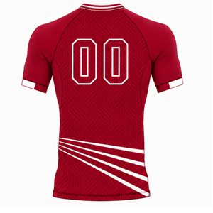 Red Football Jersey <b>Shorts</b> Set Athletic Team Uniform Training Wear <b>Short</b> Sleeve Sports Apparel Performance Clothing - Product Image 5