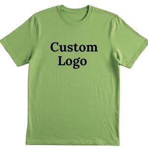 Camiseta de manga corta de algodón de color liso para hombre - Product Image 2