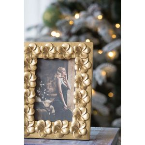 Cornice in oro Vintage 6.5x8.5 con elegante Design floreale - Product Image 3