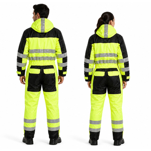 2026 High Visibility Waterproof Work Coverall Reflective Safety Rain Suit Unisex Industrial Protective <b>Overall</b> - Product Image 3