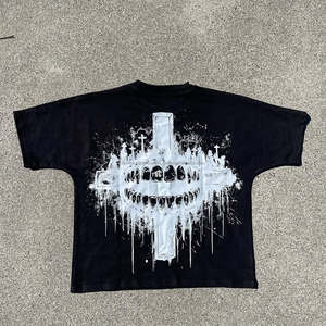 Camiseta de Manga Corta con Cuello Redondo para Hombre, Colores Personalizados, Logotipo Personalizado en la Parte Delantera, Estilo Urbano, Antiencogimiento, 280g, Corte Regular - Product Image 6