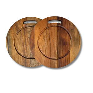Assiettes de présentation en bois pour fruits et aliments, lot de 4, de bonne qualité, écologiques - Product Image 6