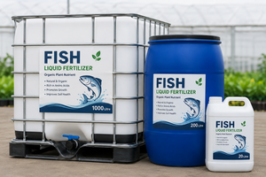 Engrais liquide organique premium à base de poisson, formule inodore, pour jardins potagers et application par pulvérisation foliaire, vente en gros - Product Image 5