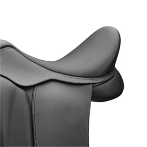 Selle anglaise noire de qualité supérieure, selle d'équitation professionnelle, cuir véritable, surpiqûres roses, sur mesure - Product Image 2