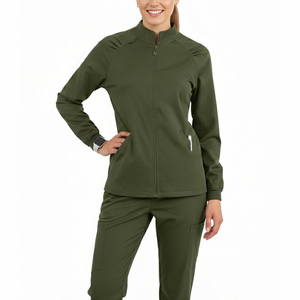 Chaquetas Quirúrgicas Personalizadas al por Mayor con Diseño a Medida, Cierre Completo, Ajuste Entallado, Manga Larga, Bolsillos y Logotipo Propio - Product Image 1